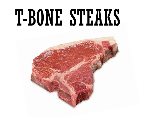 T-bone steaks from the Butcher’s Hook range